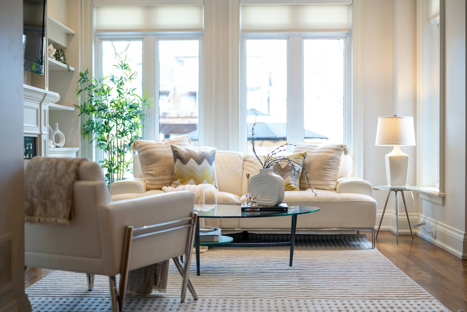 Sunlit living room